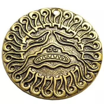 Амулет-подвескa «Митрас, Митра - бог Солнца» (латунь)