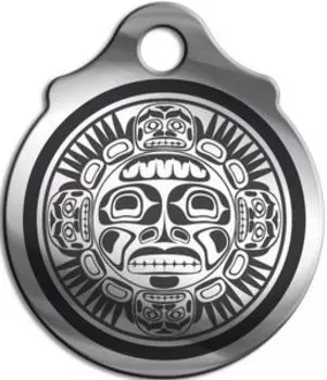 Амулет Солнце инков, медсталь