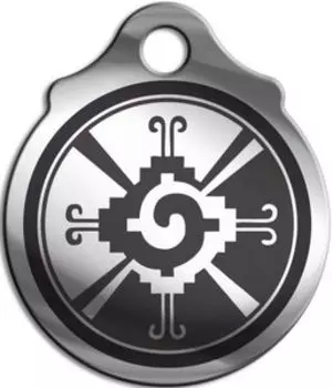 Амулет Солнце солнц майя, медсталь