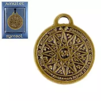Амулет The Cult! №07 металлический «Магический пентакль Соломона»