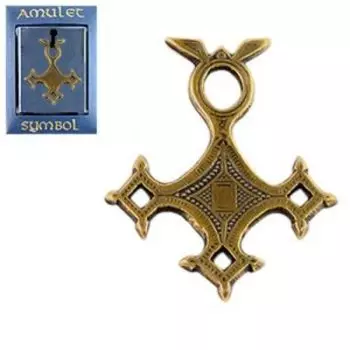 Амулет The Cult! №56 металлический «Крест туарегов»
