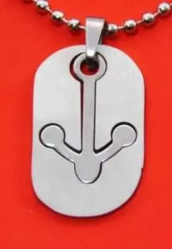 Амулет Якорь малый (сталь+сталь)