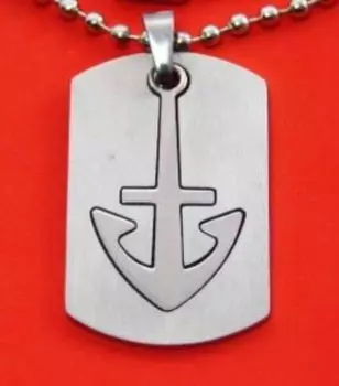 Амулет Якорь (сталь+сталь)