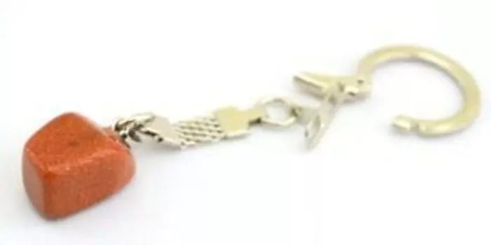 Авантюрин красный, брелок