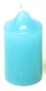 Бирюзовая гадальная свеча