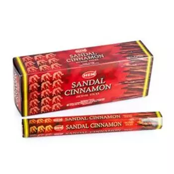 Благовония HEM Сандал Корица (Sandal Cinnamon) шестигранник 20 шт