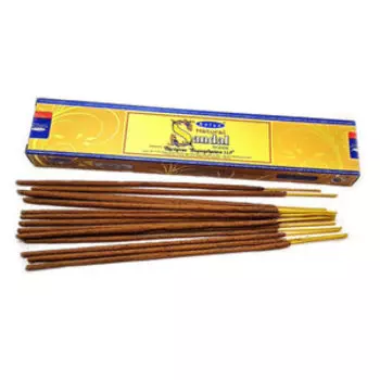 Благовония Satya Натуральный сандал (Natural Sandal), прямоугольная упаковка, 15 гр