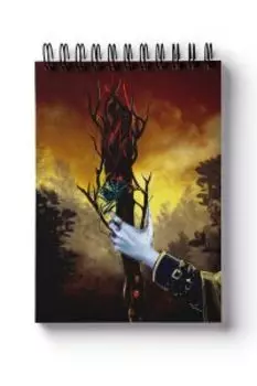 Блокнот для записей. Скетчбук Таро Тайна замка вампиров. Туз Жезлов