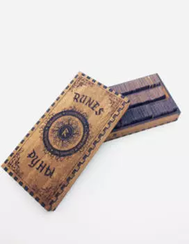 Большой набор рун из дерева (славянские, скандинавские, исландские, ведьмины, ирландские руны)