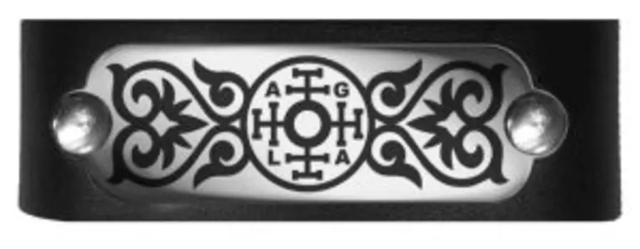 Браслет Фартовый, натуральная кожа, сталь, средний размер