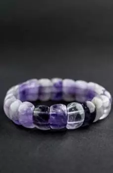 Браслет из камня. Аметист