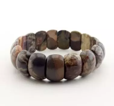 Браслет из камня большой. Яшма уральская