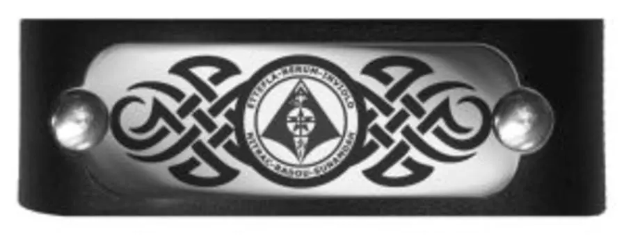 Браслет Каско, натуральная кожа, сталь, средний размер