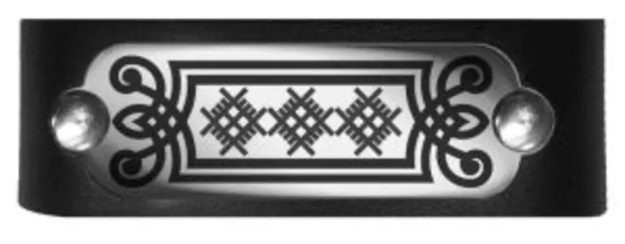 Браслет Невидимка, натуральная кожа, сталь, средний размер