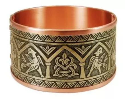 Браслет «Птицы у древа жизни» комбинированный (латунь)