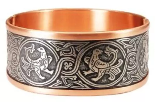 Браслет «Райский сад» комбинированный (мельхиор)