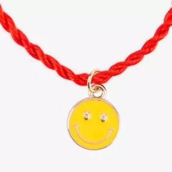 Браслет с подвеской №20 Смайлик