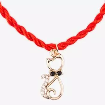 Браслет с подвеской №34 Кошечка