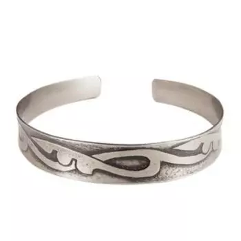 Браслет вогнутый «Добрый урожай» (мельхиор)