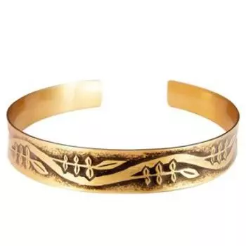 Браслет вогнутый «Рябинушка» (латунь)