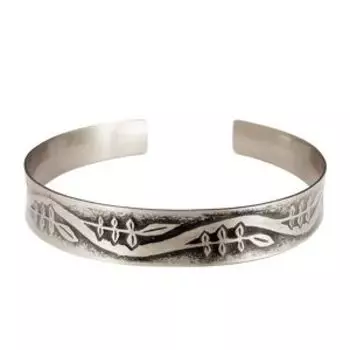 Браслет вогнутый «Рябинушка» (мельхиор)