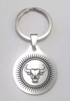 Брелок Бык, медсталь