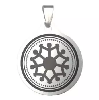 Брелок Добродел, медицинская сталь