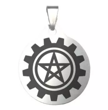 Брелок Добрые мысли, медицинская сталь