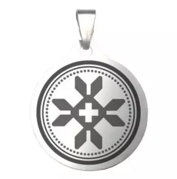 Брелок Дружник, медицинская сталь