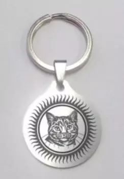 Брелок Кошка, медсталь