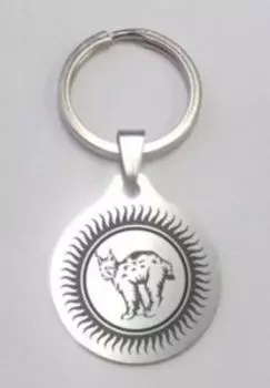 Брелок Рысь, медсталь