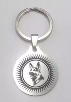 Брелок Собака, медсталь