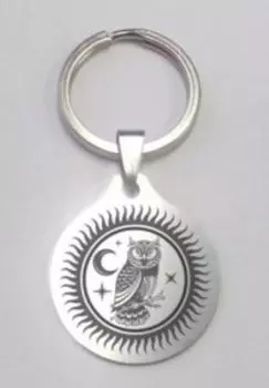 Брелок Сова, медсталь