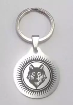 Брелок Волк, медсталь