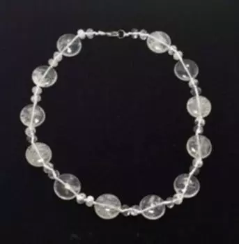 Бусы Горный хрусталь, круг