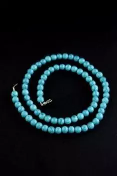 Бусы из камня 23 см. Бирюза