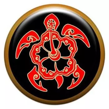 Черепашка, наклейка из смолы