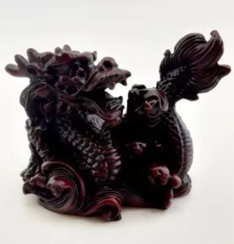 Дракон статуэтка красный