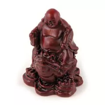 Фигура Хотей на жабе, красный, 5 см