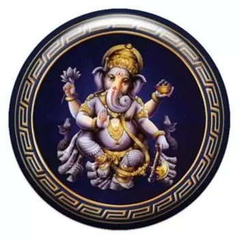 Ганеша, наклейка из смолы