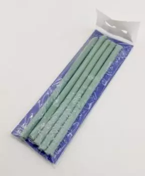 Голубые восковые часовые свечи 5 шт