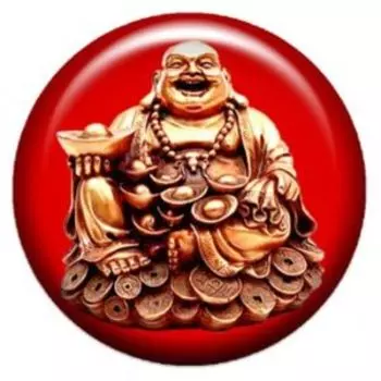 Хотэй объемный талисман-наклейка