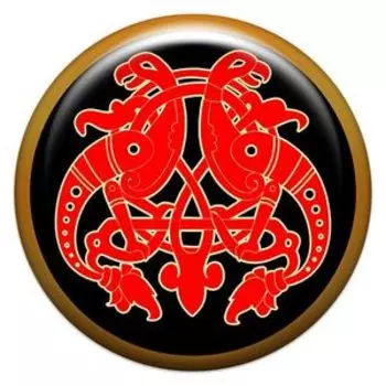 Ирийские птицы, наклейка из смолы