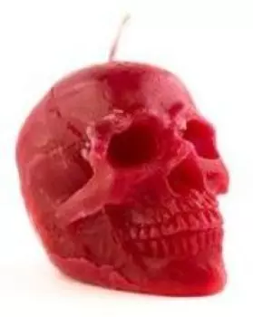 Красная магическая свеча «Череп»