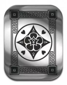 Магическая карта Талисман поиска любви, 45х35 мм, сталь