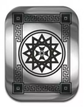 Магическая карта Звезда Эрцгаммы, 45х35 мм, сталь