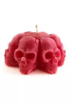 Магическая красная свеча 6 черепов