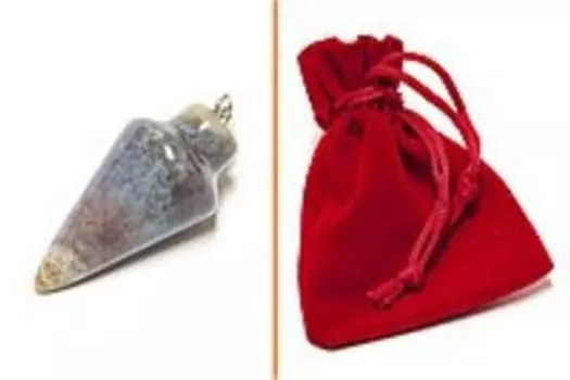 Маятник для биолокации из камня. Агат индийский