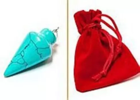 Маятник для биолокации из камня. Бирюза