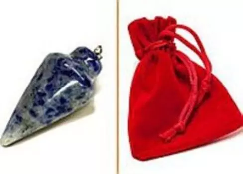 Маятник для биолокации из камня. Лазурит